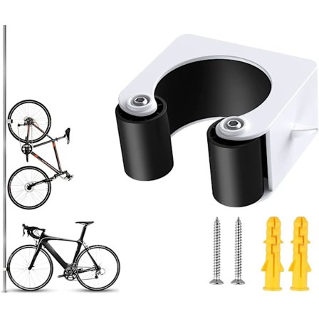 Veggfester for sykler - vertikale og horisontale sykkelstativer (svarte)