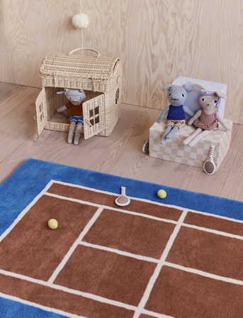 OYOY MINI Miew Rabbit Tennis Doll - Multi/patterned - 40.9X16.6X5.6CM