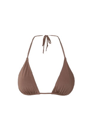 Understatement Strappy Triangle Bikini Top Dam Grå L