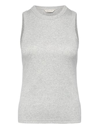 GANT High Neck Rib Tank Top - Grey - XS