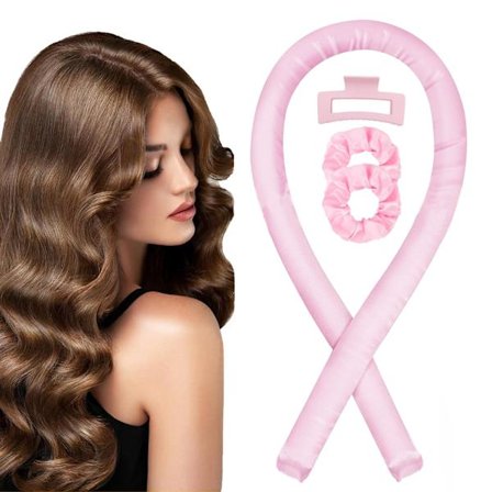 Erittäin joustava sienellä pehmustettu lämmötön kiharruspatukka-panta, naisten lämmöttömät kiharat, pehmeä ja mukava silkkinen lämmöttömät 