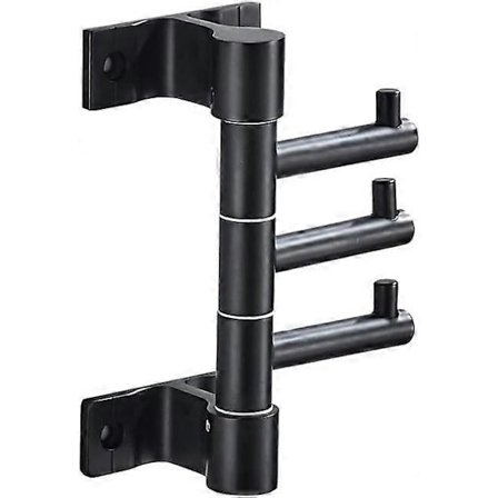 Vægmonteret knagerække, roterende tøjkrog med drejelig arm, frakke- og jakkeholder til ophængning af vådt og tørt tøj