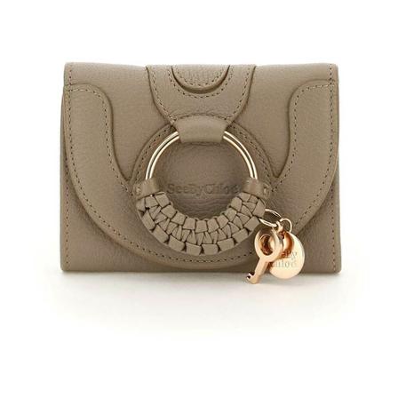See by Chloé, Hana mini wallet Beżowy, Kobieta, Rozmiar: ONE Size