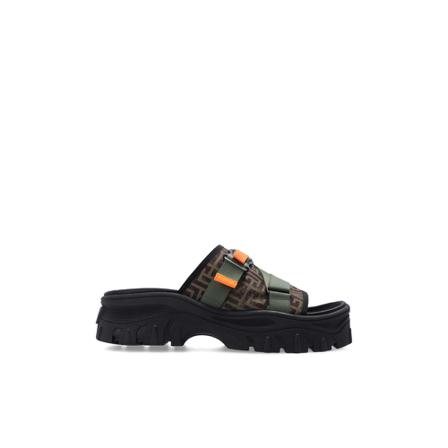 Balmain, Monogrammed mules Groen, Heren, Maat:42 EU