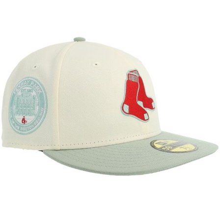 New Era - MLB Svart fitted Keps - Hatstore Exclusive x Boston Red Sox 59FIFTY Fenway Chrome/Moss Fitted @ Hatstore