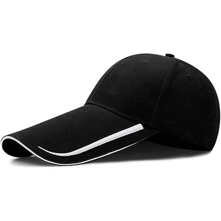 Ekstra lang skygge vasket bomulds baseball cap