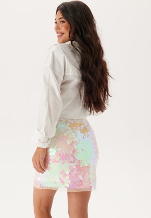 Bubbleroom Occasion - Sequin Mini Skirt - Multi - Kläder