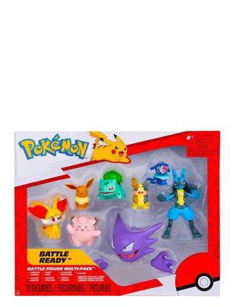 Pokemon Pokemon Battle Figure 8 Pk - Multi/patterned - ONE SIZE