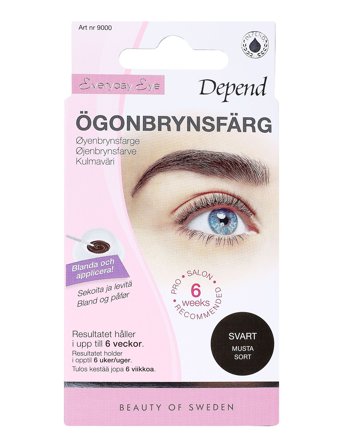 Depend Cosmetic Ögonbrynsfärg Svart /No/Dk - Nude - ONE SIZE
