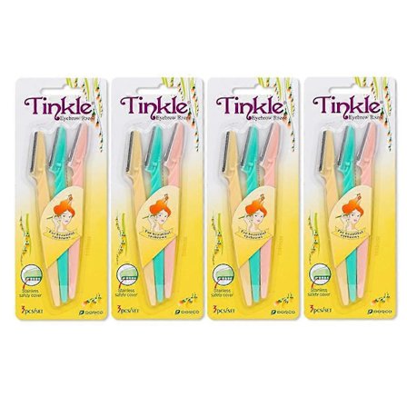 Dermaplaningsværktøj 12 stk. til kvinder, øjenbrynskniv og ferskenfuzz-fjerner med beskyttelsesdæksel