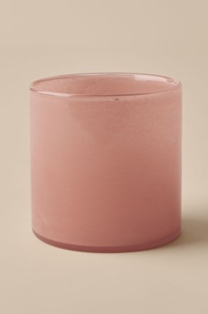 Ljuslykta / kruka Ruby Large höjd 15 cm - &Home - Rosa - Ljusstakar & lyktor - Från Homeroom