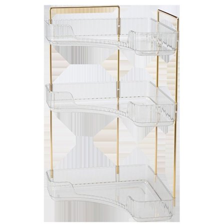 Hörnförvaring Hylla Förvaringsställ TRANSPARENT