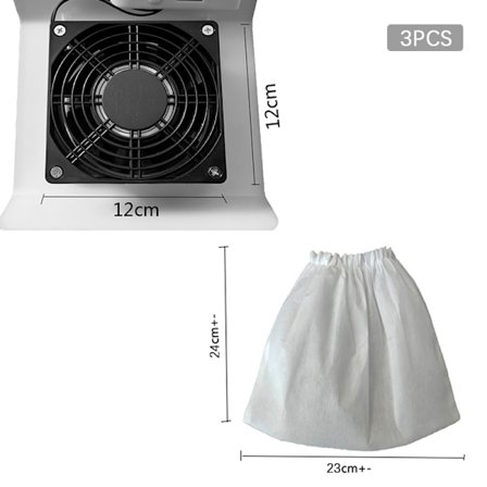 3st Non-woven Nageldammssugningspåsar Dammsugare