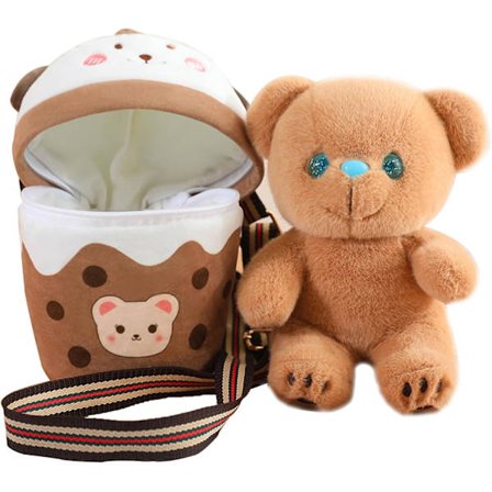 10-tommers kosedyrbamse med funksjonell ryggsekk - Premium myke teddybjørnegaver til barn