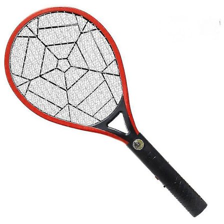 Elektrisk fluesmækker ekstra stærk 3800 V med LED-belysning og aftagelig lommelygte USB-genopladelig