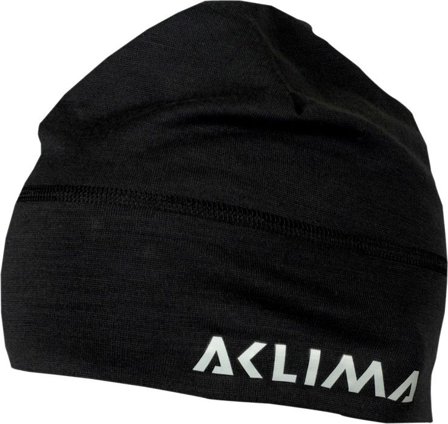 Aclima Aclima LightWool Beanie Jet Black - Aclima