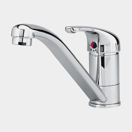 Single-lever mixer boat, with swivel spout, 1/2" G (BSP), chrome-plated brass