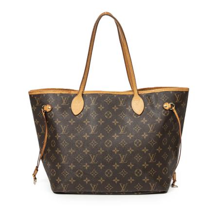 Louis Vuitton Vintage, Pre-owned Neverfull MM Monogram Bag Bruin, Dames, Maat:ONE Size,Canvas