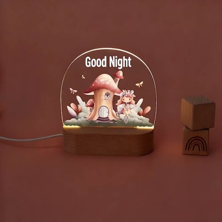 Fe natlampe, babygave, fødselsgave til piger, fe natlampe, pigeværelse, baby natlampe, børneværelse, sovehjælp