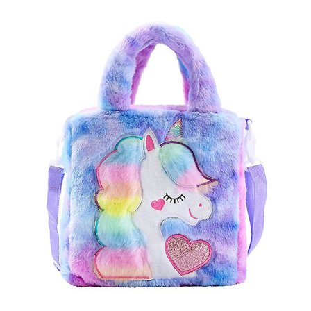 Pige Sling Bag Plys Crossbody Taske Med Justerbar Rem Kompatibel med Daypack Vandring Rejse