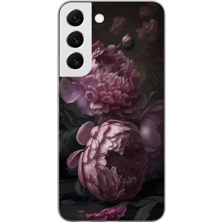 Samsung Galaxy S22 5G Gjennomsiktig deksel Blommor