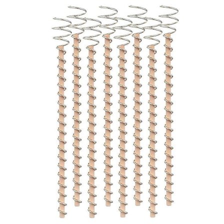 8 kpl Elektrokulttuuri Kupari Puutarha-antenni (43 cm)