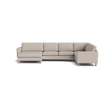 Haven U-Form Sofa, wendbar in Puente Hell Greige, skandinavischer Stil, bequeme Polsterung, zeitloses Design für Ihr Wohnzimmer, Höhe 86cm.