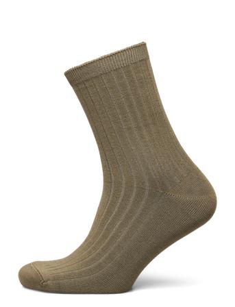 Elva Solid Sock Green Becksöndergaard