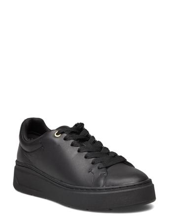 Woms Lace-Up Low-top Sneakers Sort Tamaris