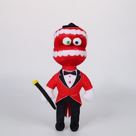 Den fantastiske digitale sirkus digitale sirkus animerte klovneplysjleken (som vist på bildet, rød vert 30cm100g)