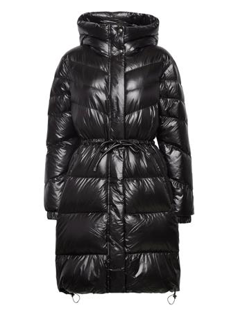 Aliquippa Long Jacket Foret Jakke Sort WOOLRICH