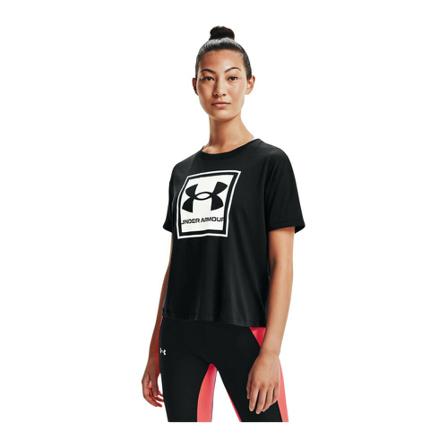 Under Armour Printed logo t -shirt , Zwart , Dames , Maat: S