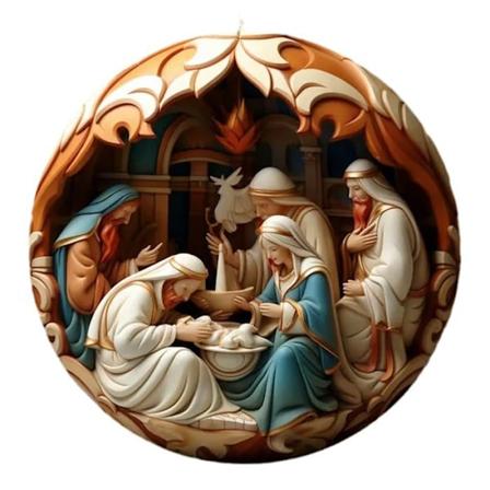 Julekrybbe Bilhæng Nativity Velsignelse Hæng