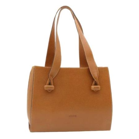 Loewe Pre-owned, Pre-owned Leather shoulder-bags Bruin, Dames, Maat:ONE Size