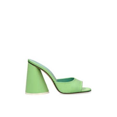 The Attico, Flat Sandals Groen, Dames, Maat:38 EU