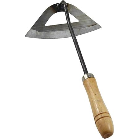 Full hard stål hul hakke, hageredskap for luking, brukt til luking i hagen, løsne jord, planting, stålsmiprosess 32cm