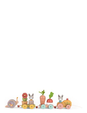 Moulin Roty | Pull-Along Activity Train - Trois Petits Lapins | ONE SIZE