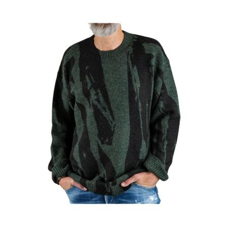 Kenzo, Round-neck Knitwear Groen, Heren, Maat:L