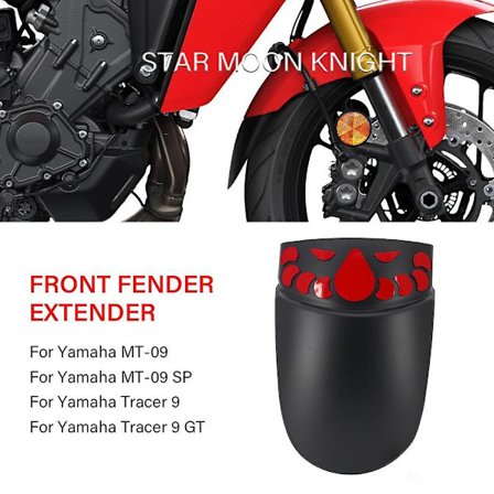 Tracer 9 Fender Extender Mt-09 För Yamaha Mt 09 Tracer9 Mt09 Sp Tracer 9 Gt 2022- Motorcykel framskärmsförlängningsstänkskärm