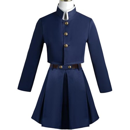 Anime Nobara Kugisaki Cosplay Kostyme, Zenin Maki Uniform Skjørt Frakk Uniform Kostyme Sett Karneval Fest Antrekk