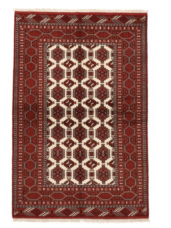 Orientalischer Turkaman Teppich 157X235 Dunkelrot/Schwarz Wolle, Persien/Iran