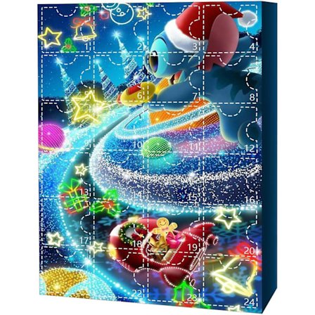 Stitch Julekalender Blindboks Søt Tegneserie Stitch Juletellerkalender