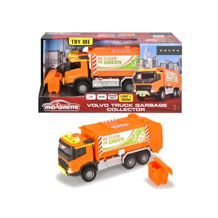 Majorette Volvo Truck Sopbil med ljud och ljus