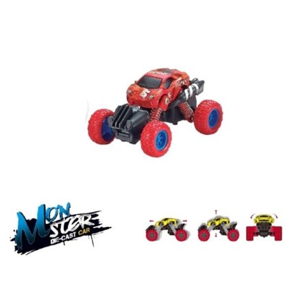 Mini Monster Truck 4x4 1:70, punainen