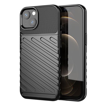 Thunder Case fleksibelt, robust TPU-deksel for iPhone 13 mini svart