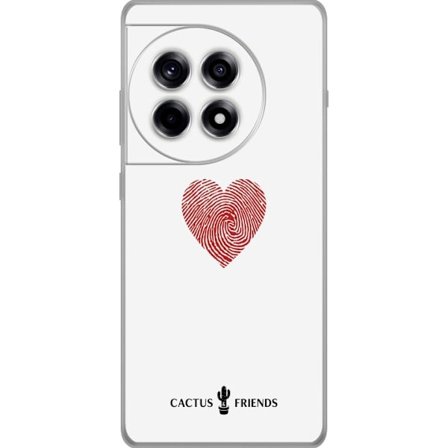 Yhteensopiva Puhelinkuori OnePlus OnePlus 12R Cactus and Friends - Fingerprint Love