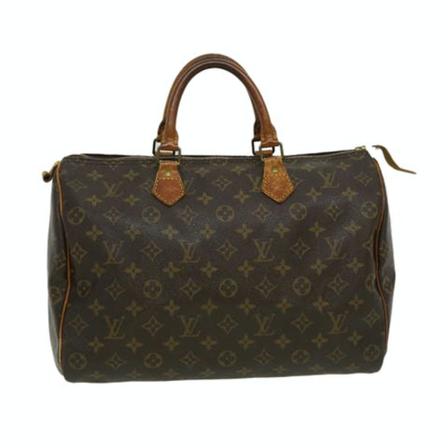 Louis Vuitton Vintage, Pre-owned Speedy 35 Monogram Handbag Bruin, Dames, Maat:ONE Size