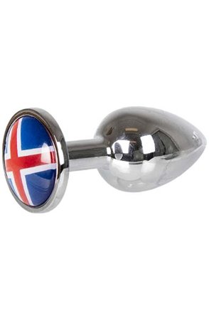 Buttplug With Iceland Flag Small Analplugg metall - Blushme.se