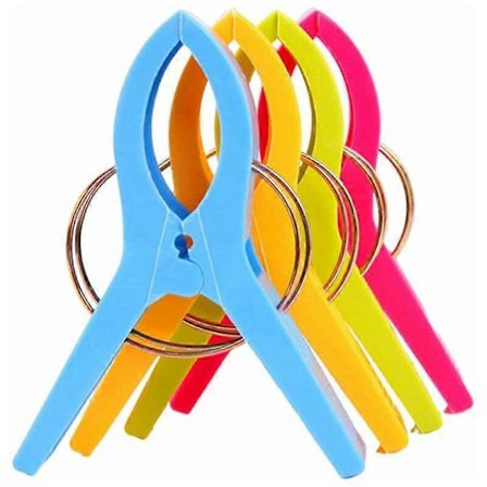 8-pack Plastklämmor Täcke Kläder Klädnypor Sockhållare Vindtät Simning [DB]