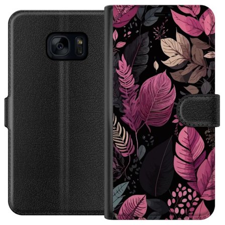 Kompatibelt Plånboksfodral till Samsung Samsung Galaxy S7 Löv